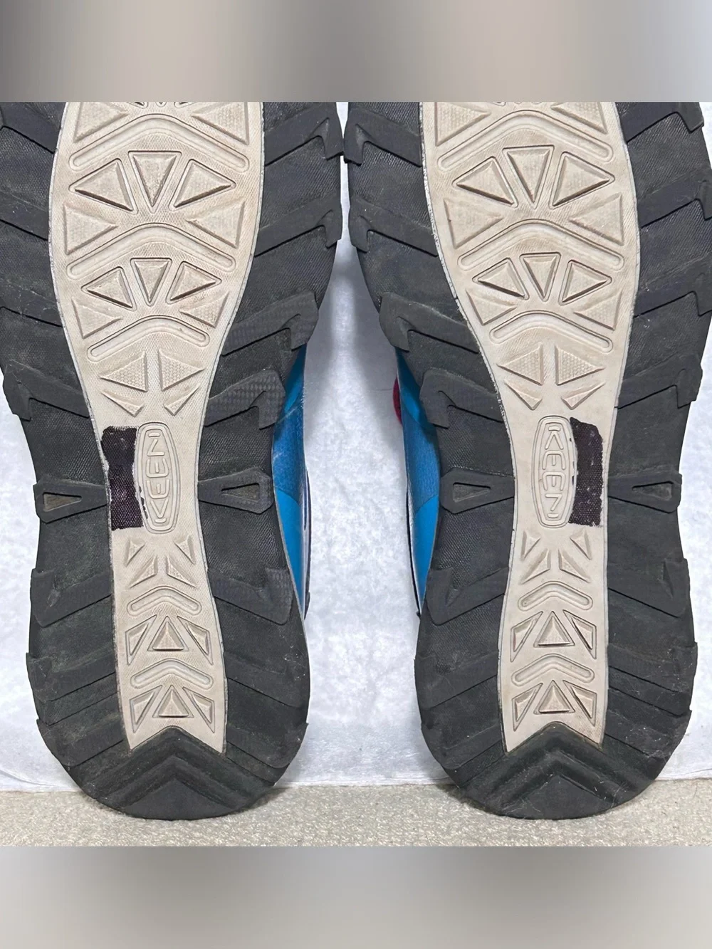 Keen Youth Blue Wanduro Waterproof Bungee Lace Hiking Trail Boots Shoes SZ US 6